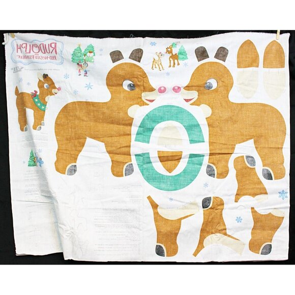 Cranston VIP Rudolph Plush Fabric Craft Panel Instructions Reindeer Christmas - Picture 2 of 8